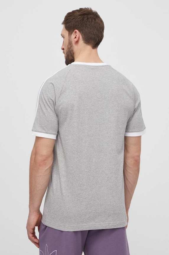 Îmbrăcăminte adidas Originals tricou din bumbac Adicolor 3-Stripes IA4848 gri