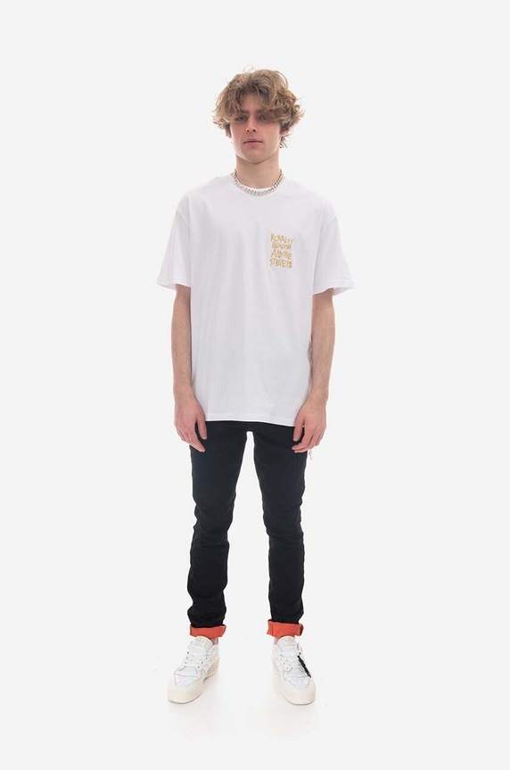 KSUBI cotton t-shirt MRHC22TE03 white SS23