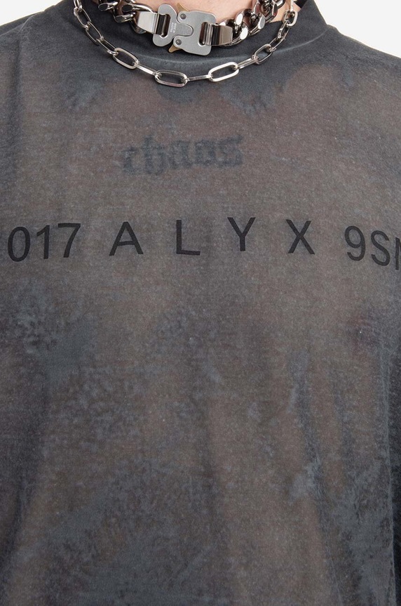 1017 ALYX 9SM cotton T-shirt Translucent Graphic black AAUTS0392FA02