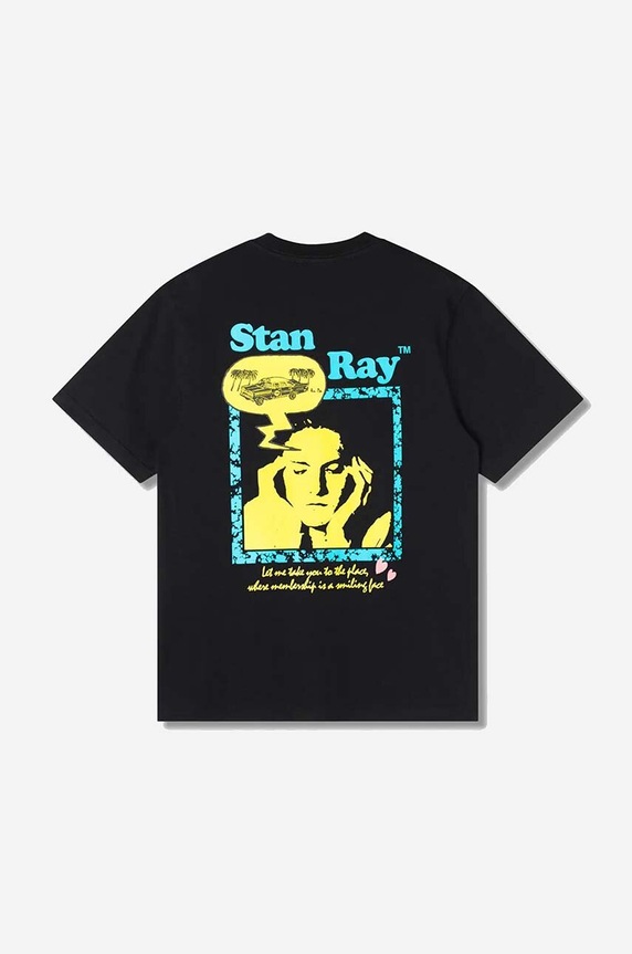 Stan Ray cotton T-shirt Dreamy Bubble SS23045BLA black SS23