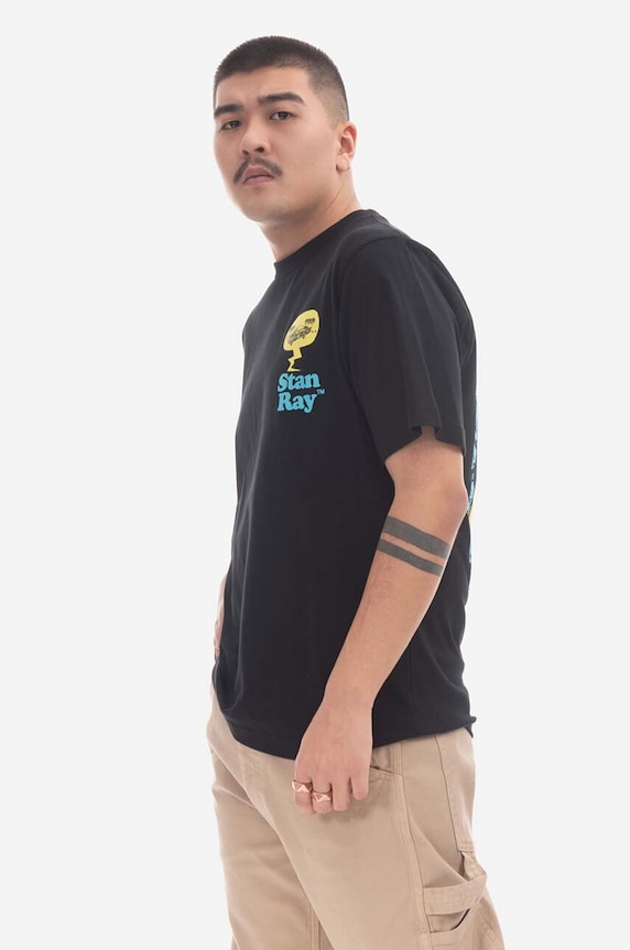 Clothing Stan Ray cotton T-shirt Dreamy Bubble SS23045BLA black