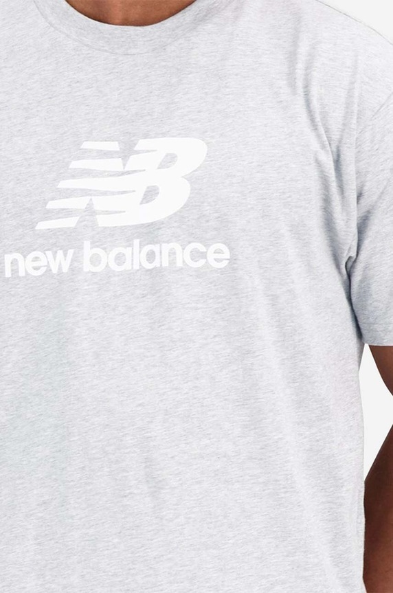 Tričko New Balance MT31541AG sivá AW23
