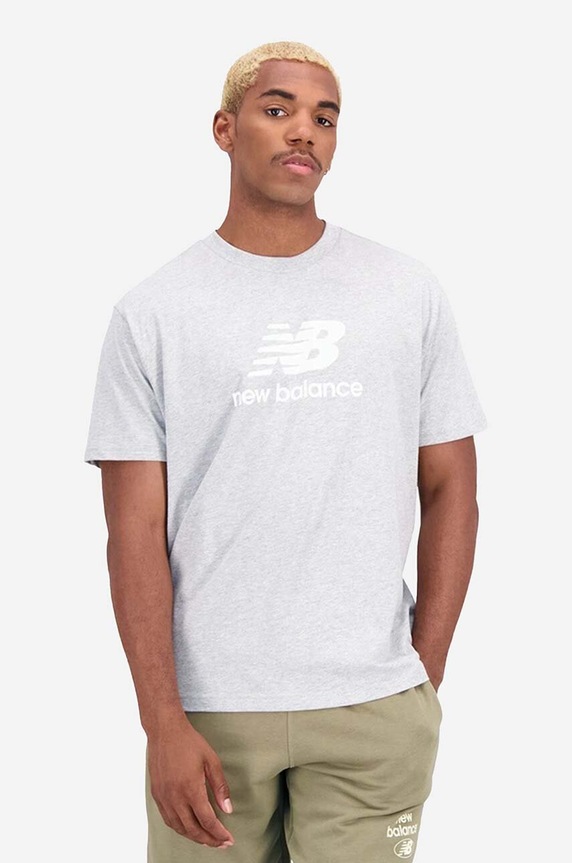 Tričko New Balance sivá MT31541AG