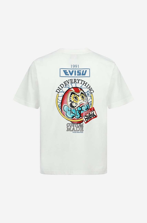 Clothing Evisu cotton t-shirt 2ESHTM3TS516XXCT white