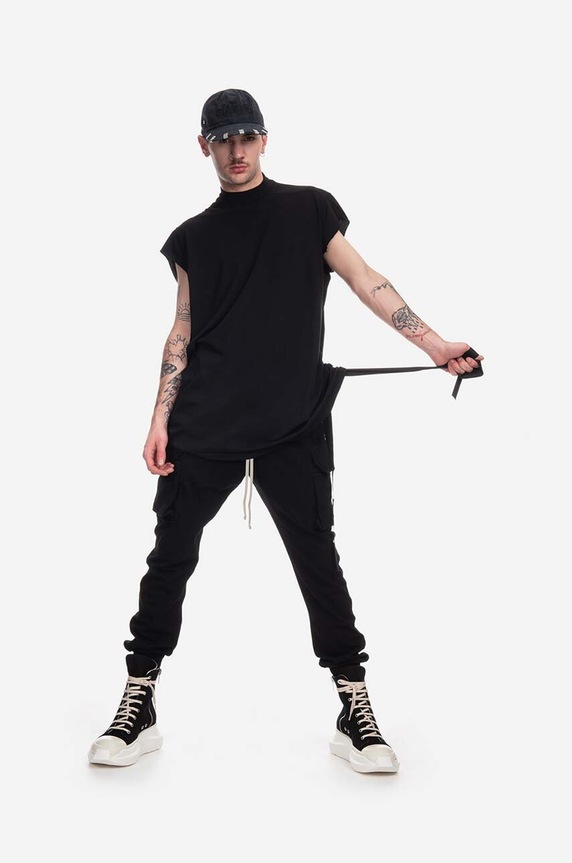 Clothing Rick Owens cotton T-shirt Knit Jumbo DU01C6170.RN.BLACK black
