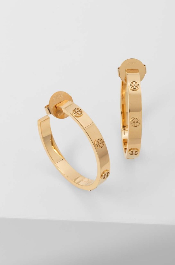 Naušnice Tory Burch Miller Stud Hoop zlatna 147210.720