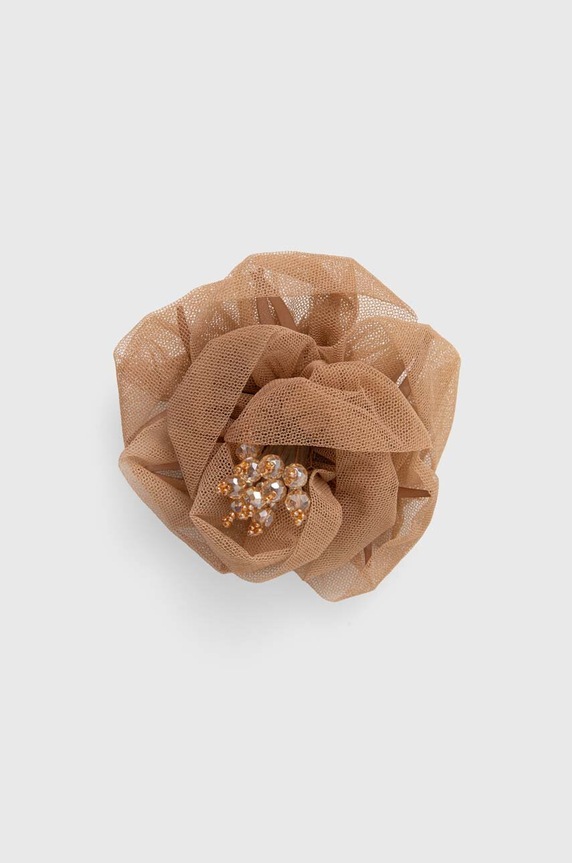 Custommade broszka Zille brązowy 999330009