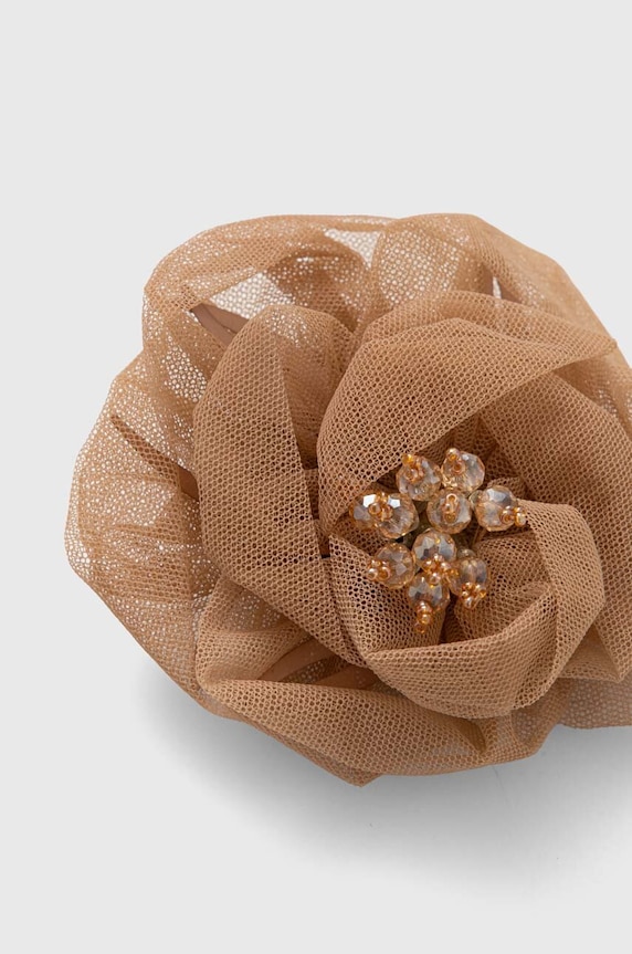 Custommade broszka Zille 999330009 brązowy SS24