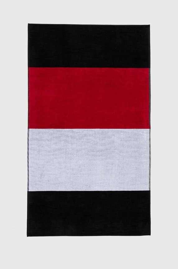 Bavlnený uterák Tommy Hilfiger 100 x 180 cm tmavomodrá UU0UU00097