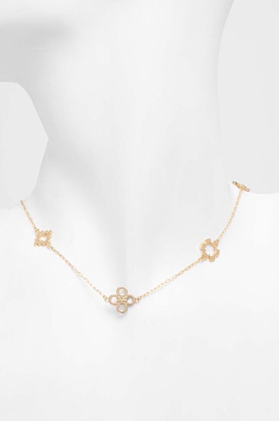 Αξεσουάρ Κολιέ Tory BurchKira Clover 153710.720 χρυσαφί
