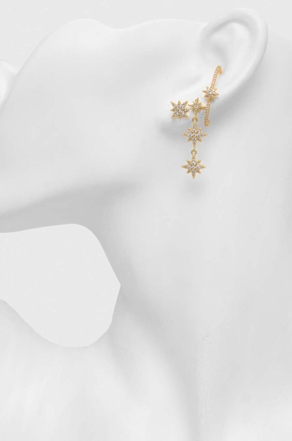 Επιχρυσωμένα σκουλαρίκια Aldo 5-pack CELESTINE.972 χρυσαφί SS24