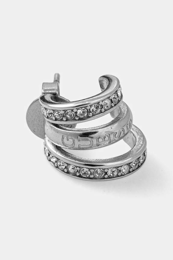 Σκουλαρίκια Guess JUBE03.302JW ασημί SS25