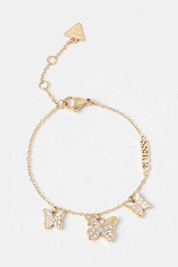 Guess bransoletka cyrkonia złoty JUBB04.102JW
