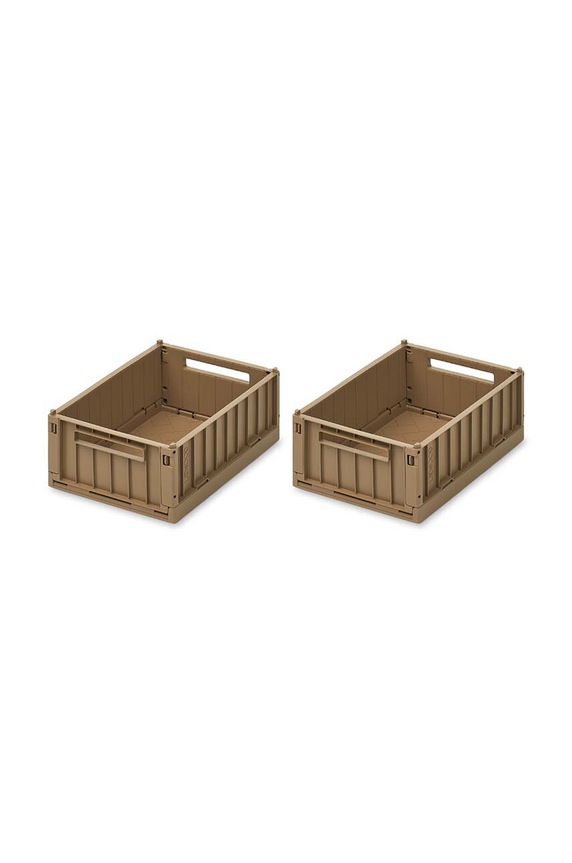 Liewood pudełko do przechowywania 2-pack beżowy LW14549.K