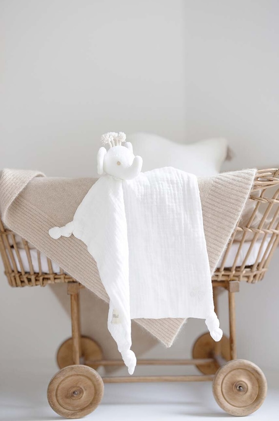 Tartine et Chocolat peluche 25 x 25 cm Planet friendly bianco T30515H.
