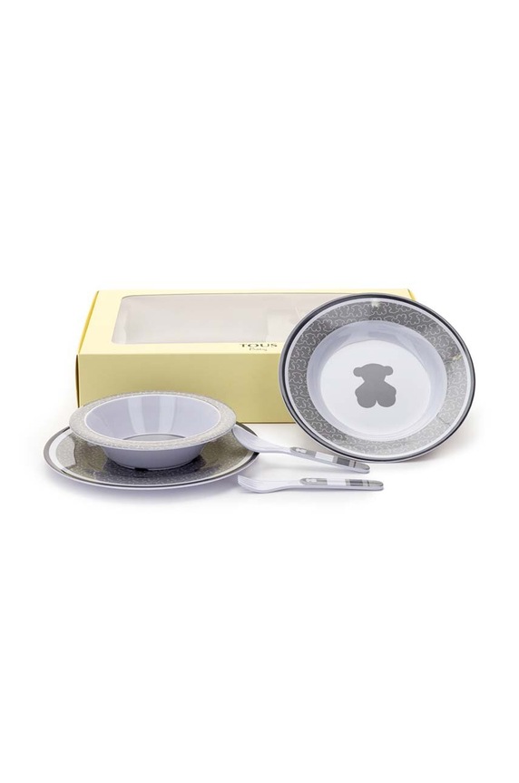 Σετ δείπνου για παιδιά Tous Συσκευασία Δώρου γκρί Feeding.201