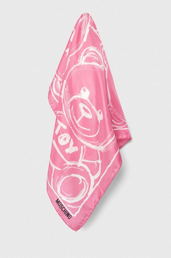 Moschino poszetka jedwabna różowy M5761.50347