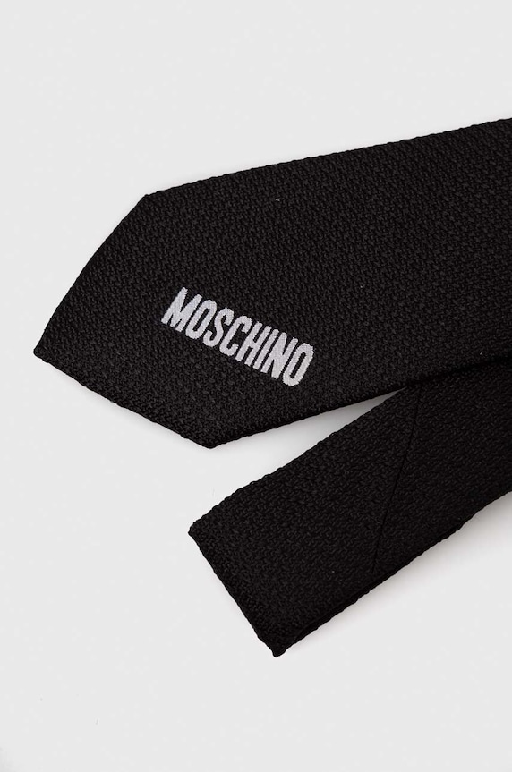 Μεταξωτή γραβάτα Moschino M5662.55058 μαύρο SS24