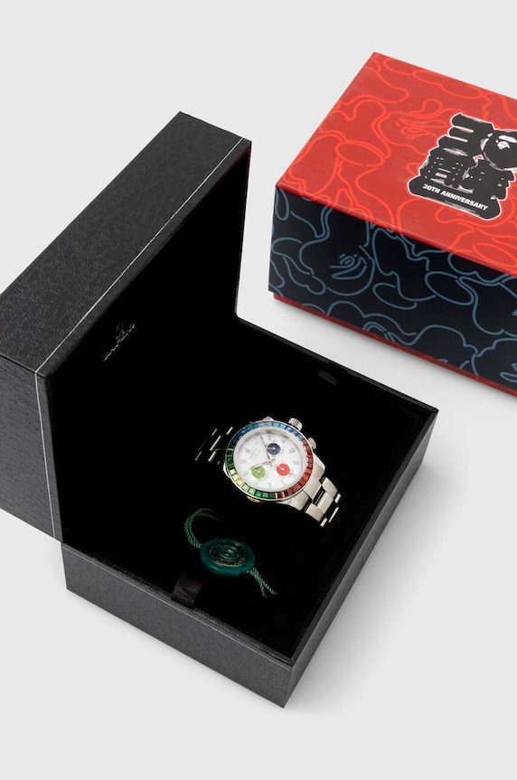 Accessories A Bathing Ape watch 30Th Anniversary Type 4 Bapex 1J70187001 silver