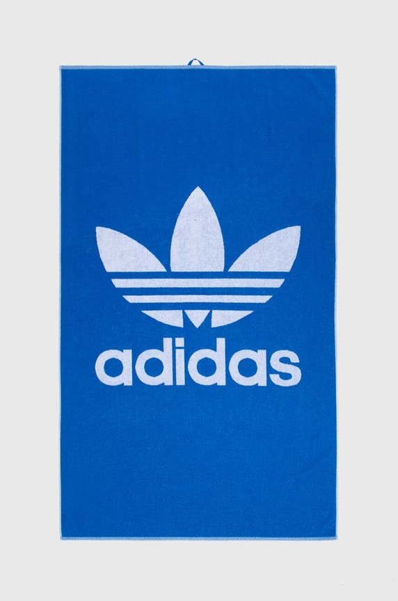 Bavlněný ručník adidas Originals 100x170 cm modrá IT7107