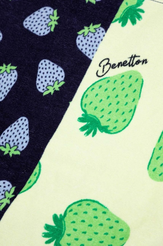 Βαμβακερή πετσέτα United Colors of Benetton 6AR12801B σκούρο μπλε SS24