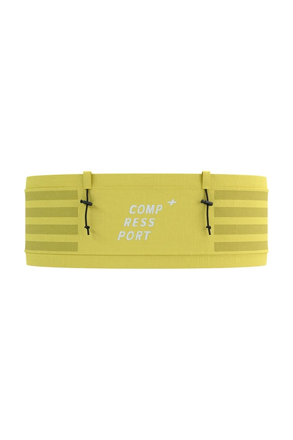 Compressport curea de alergare de damă Free Belt Pro galben CU00011B