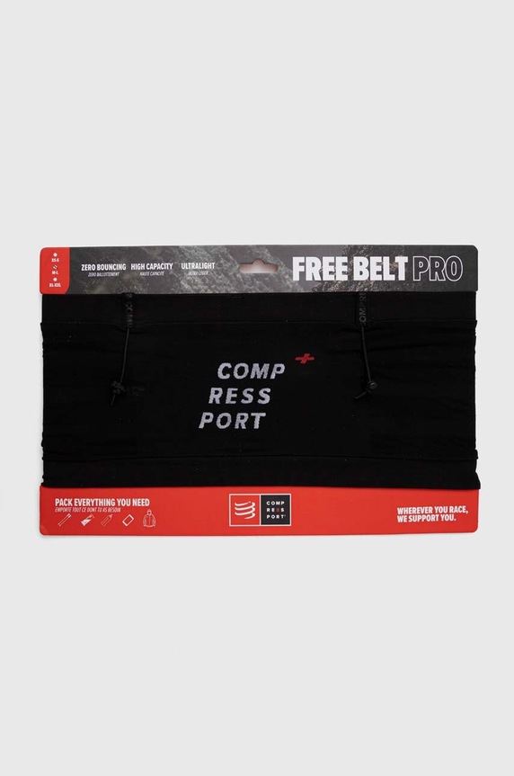 Compressport pas biegowy damski Free Belt Pro CU00011B czarny SS26