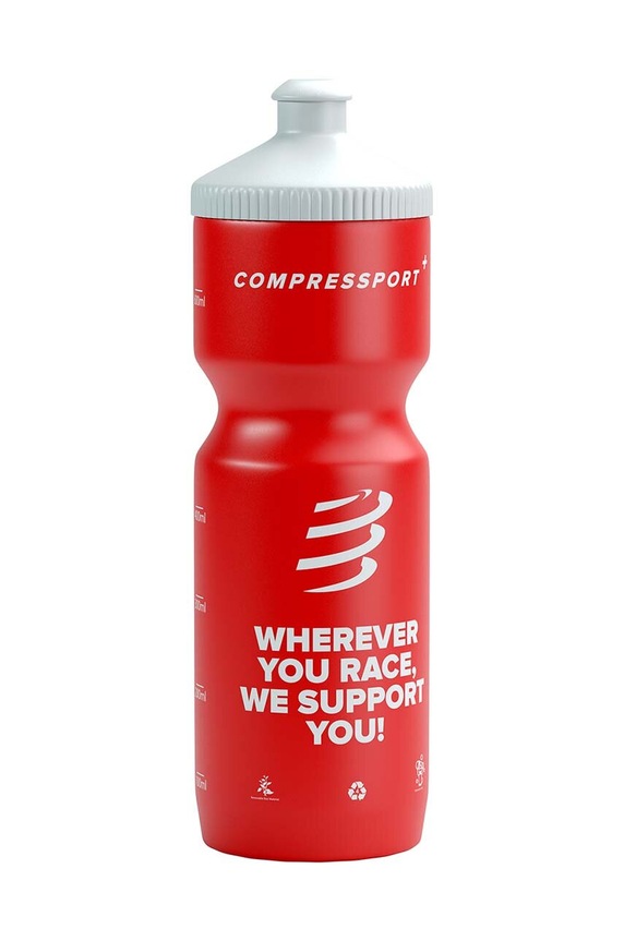 Compressport sticla Cycling Bottle 750 ml CU00101B rosu SS24
