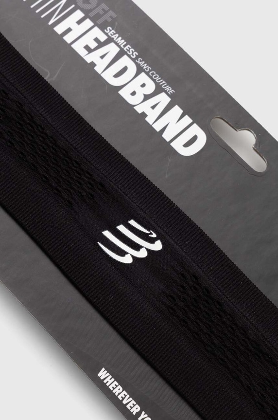 Compressport opaska na głowę Thin Headband On/Off XBNU3919 czarny SS24