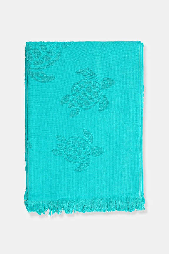 Vilebrequin ręcznik bawełniany SANTAH STHU1201 turkusowy AA00