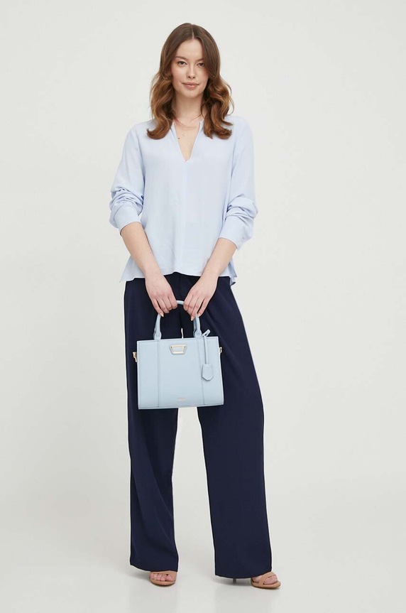 Tommy Hilfiger bluzka WW0WW40529 niebieski SS24