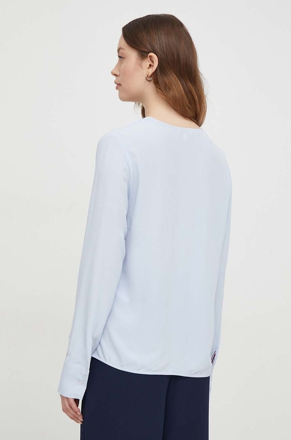 Odzież Tommy Hilfiger bluzka WW0WW40529 niebieski