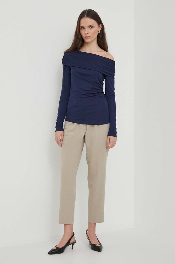 Lauren Ralph Lauren bluzka 200925897 granatowy SS24
