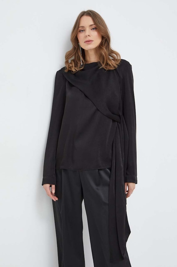 Bardot bluzka CASTIAN regular czarny 59129TB.BLACK