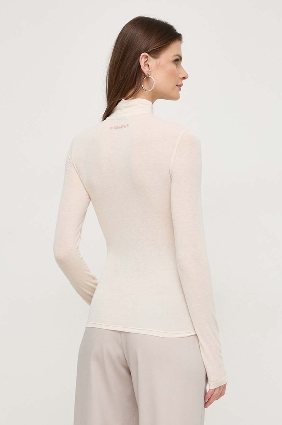 Ρούχα Πουκάμισο μακρυμάνικο με μείγμα κασμίρ Patrizia Pepe 8M1579.J178 μπεζ