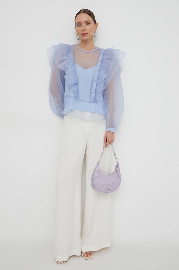 Halenka Custommade Delphina 999344248 modrá SS24
