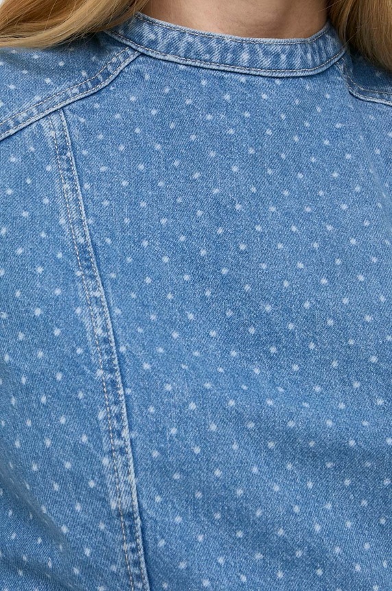Custommade bluza subtire de blugi 999449289 albastru