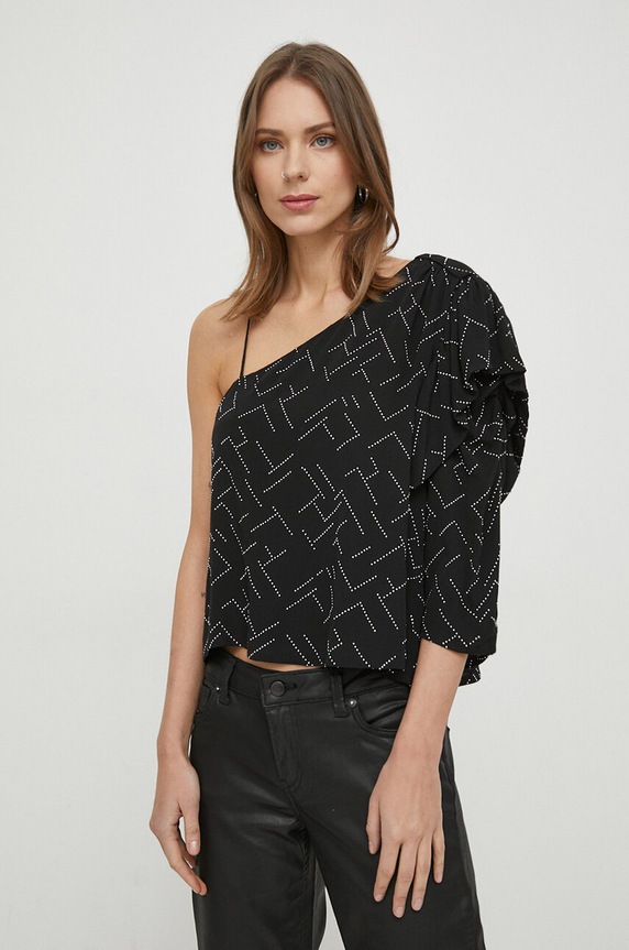 Pepe Jeans bluza imprimeu negru PL304723