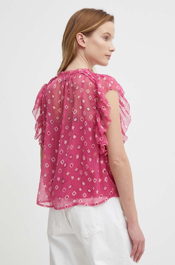 Odzież Pepe Jeans koszula MARLEY PL304798 różowy