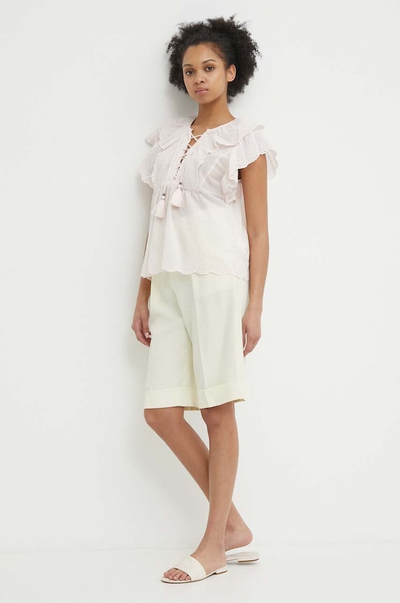 Pepe Jeans bluza din bumbac DOROTEA PL304815 roz SS24