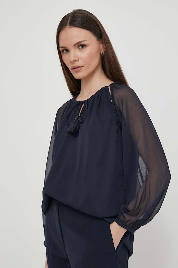 Pepe Jeans bluzka CHIARA casual granatowy PL304829