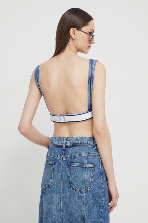 Odzież HUGO Blue top jeansowy 50515763 niebieski