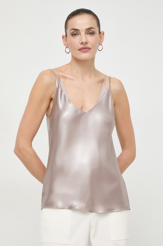BOSS top regular beżowy 50512748