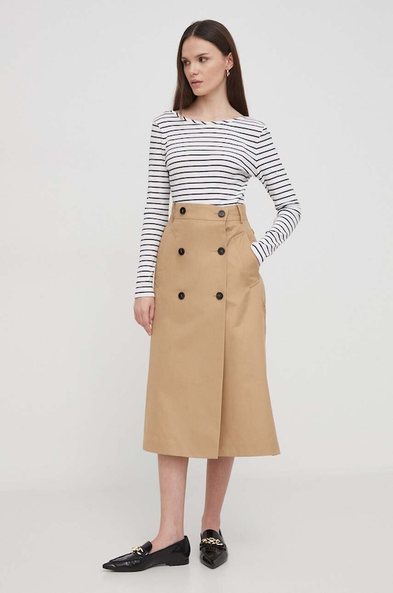 Majica dugih rukava Barbour LML0856 bijela AA00