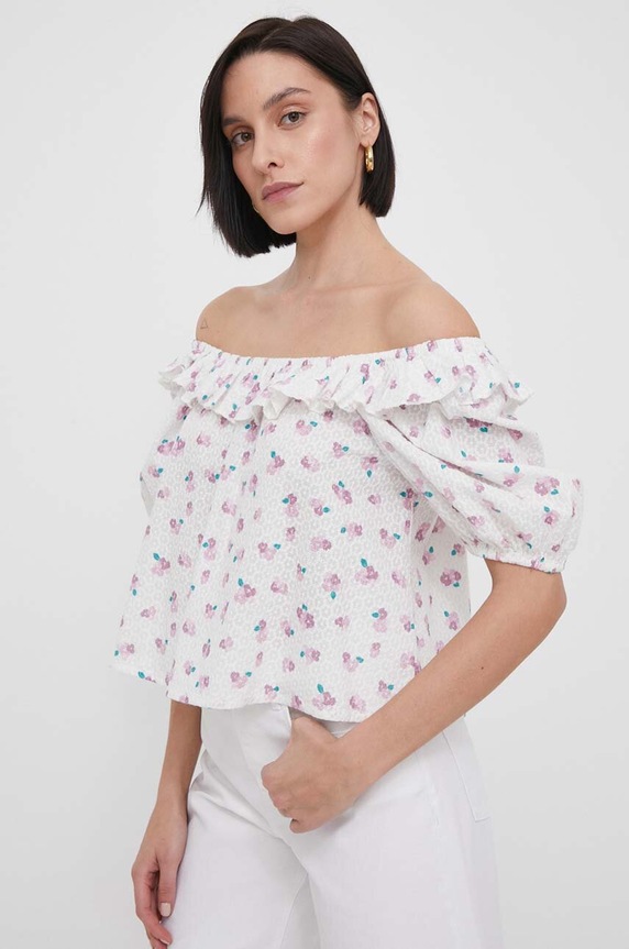 Barbour blúz pamutból spanyol többszínű LSH1602