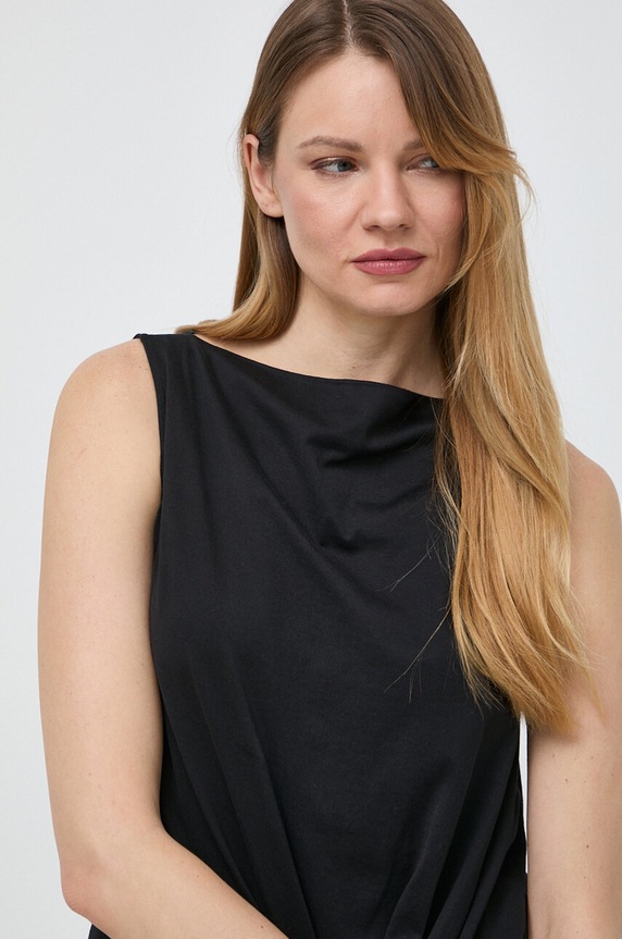 Weekend Max Mara pamut top pamut fekete 2415941062600