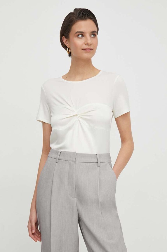 Sisley t-shirt 3LRJL104Z beige SS24