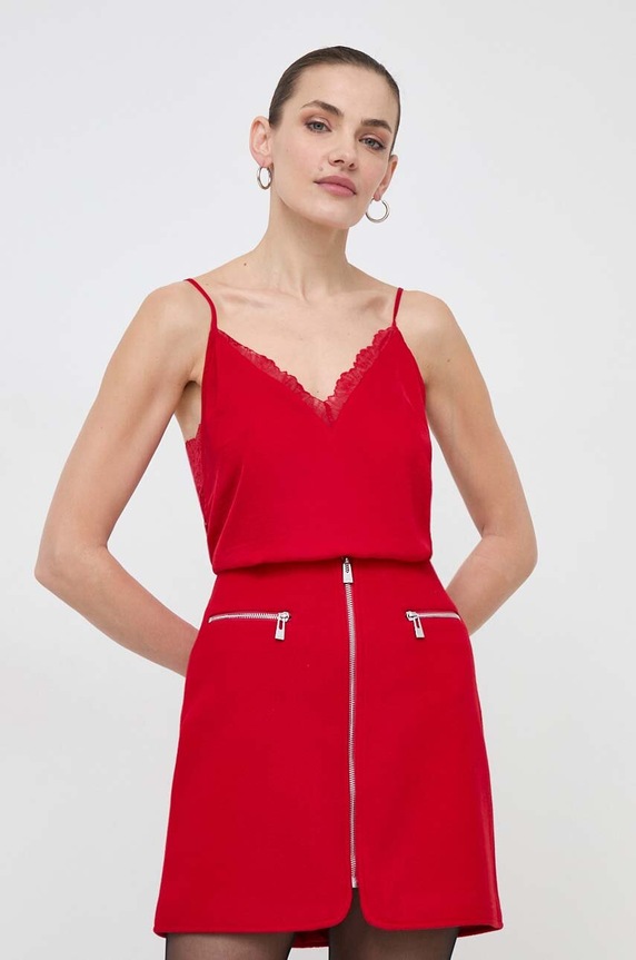 Morgan top uni rosu ODIDI.RED/RED