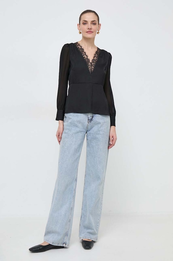 Morgan bluzka OSERA OSERA.NOIR czarny SS24