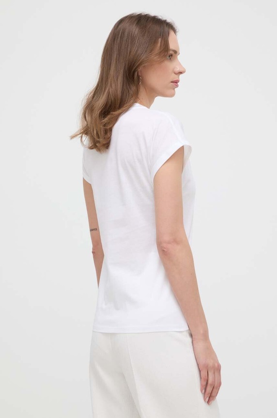 Odzież Marella t-shirt bawełniany 2413941022200 biały